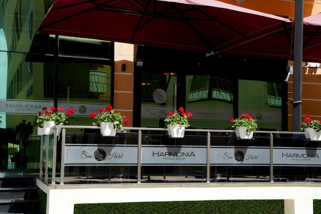 Balkón nebo terasa v ubytování Sun Hotel