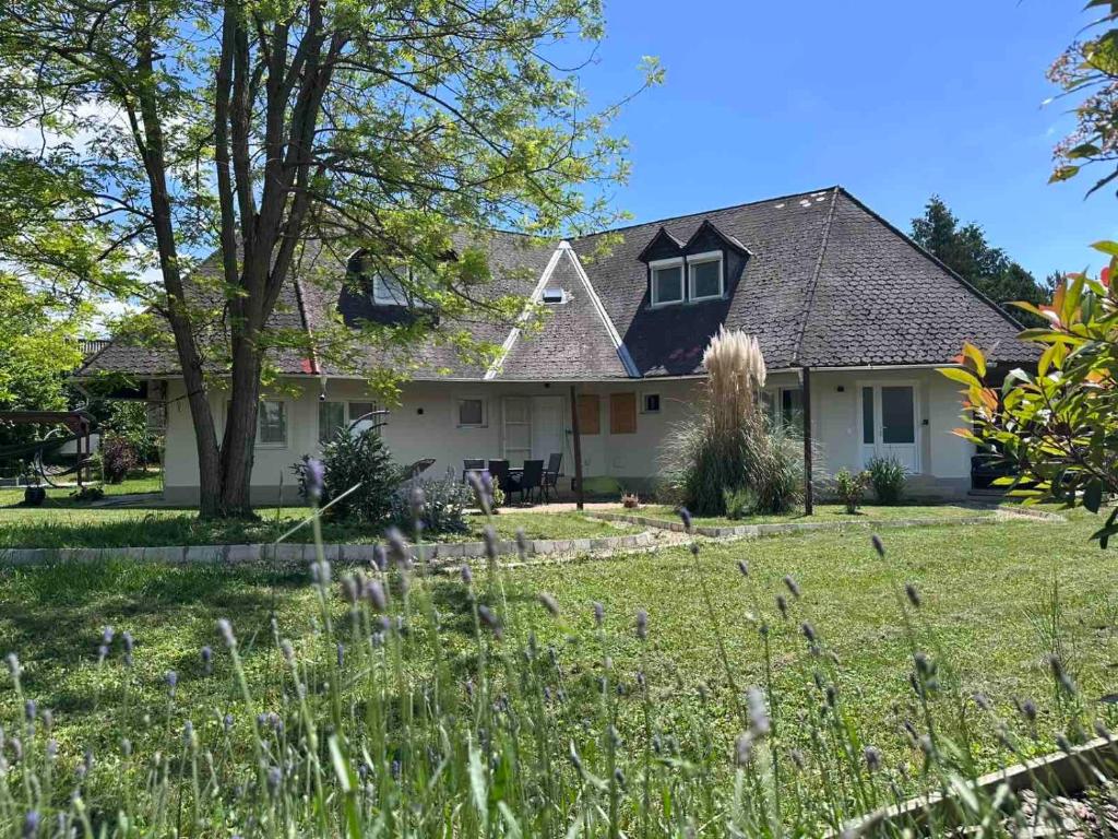Vonkajšia záhrada v ubytovaní Levendulakert Siófok Apartmanház