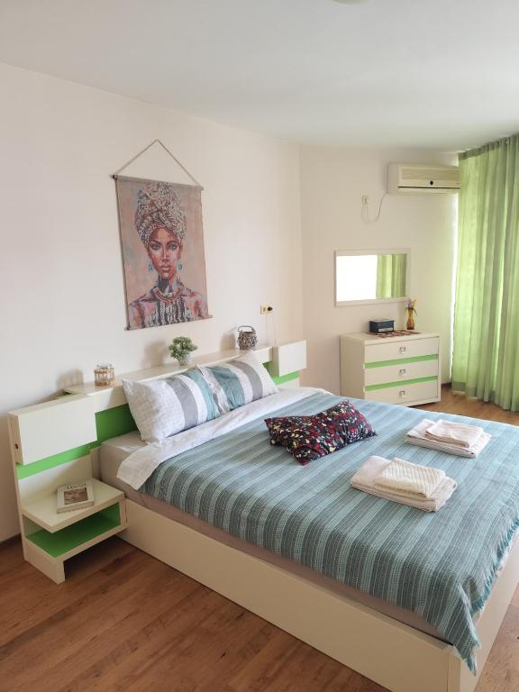 Postel nebo postele na pokoji v ubytování ALMA DEL MAR - Miadia Grand Resort, Aheloy