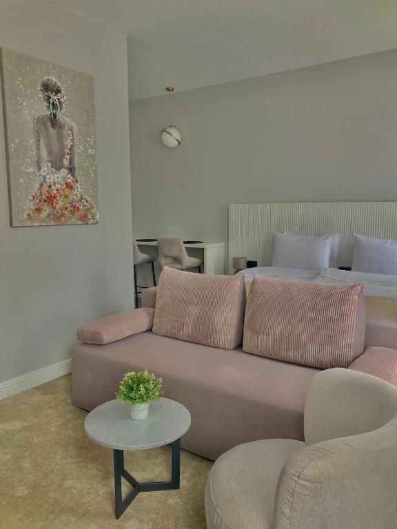 Posezení v ubytování Move In Apartments