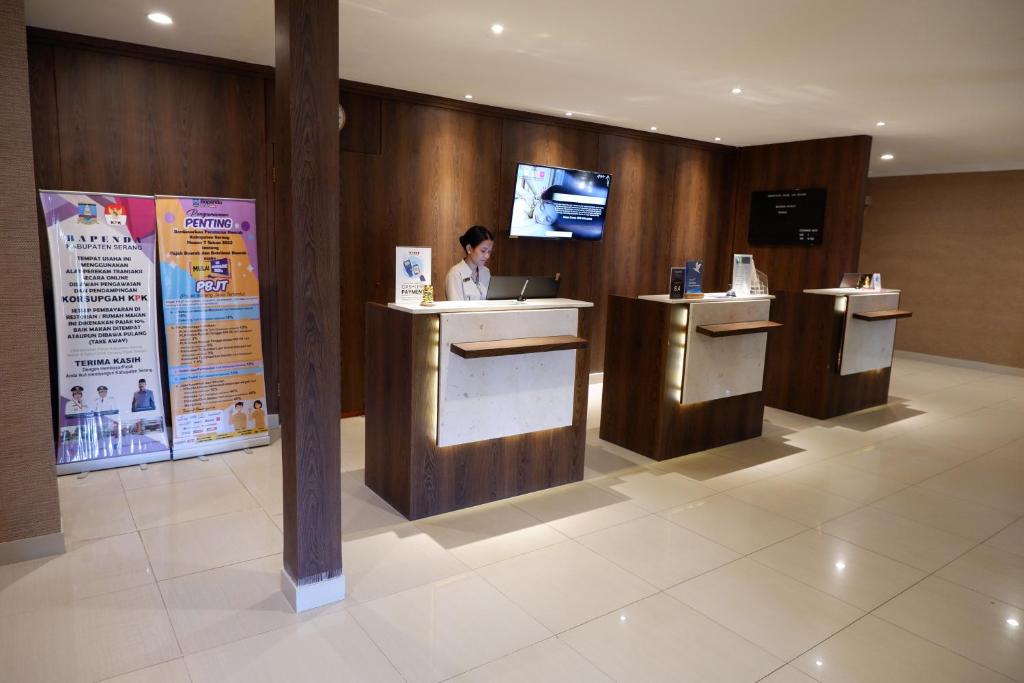 TV a/nebo společenská místnost v ubytování Sanghyang Indah Spa Resort