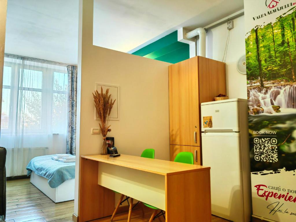 Kuchyň nebo kuchyňský kout v ubytování Comfort Apartments Timisoara