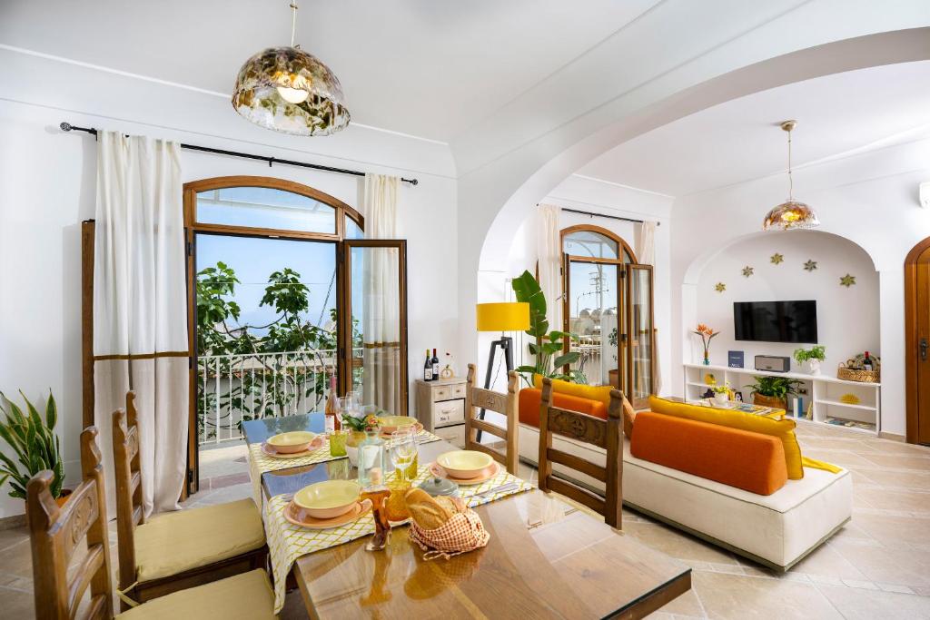 Posezení v ubytování Casa Giulia Positano