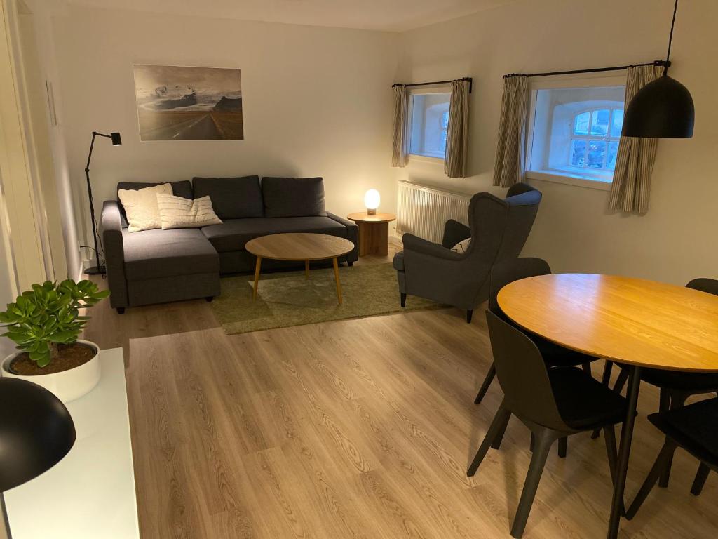 Posezení v ubytování Myrehøj Bed & Breakfast