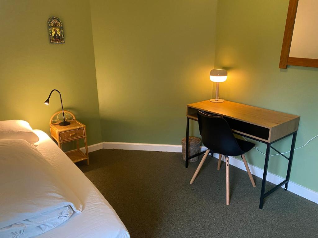 Postel nebo postele na pokoji v ubytování Myrehøj Bed & Breakfast