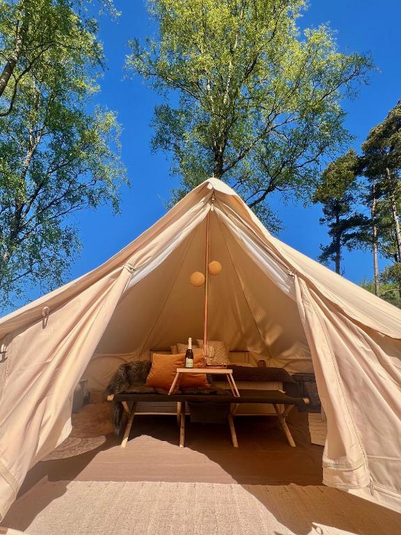 Fotografie z fotogalerie ubytování Glamping med alpackor v destinaci Laholm