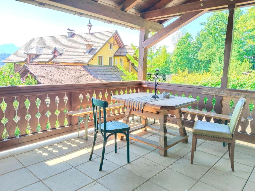 Balkón nebo terasa v ubytování Ferienwohnungen Villa Winkler