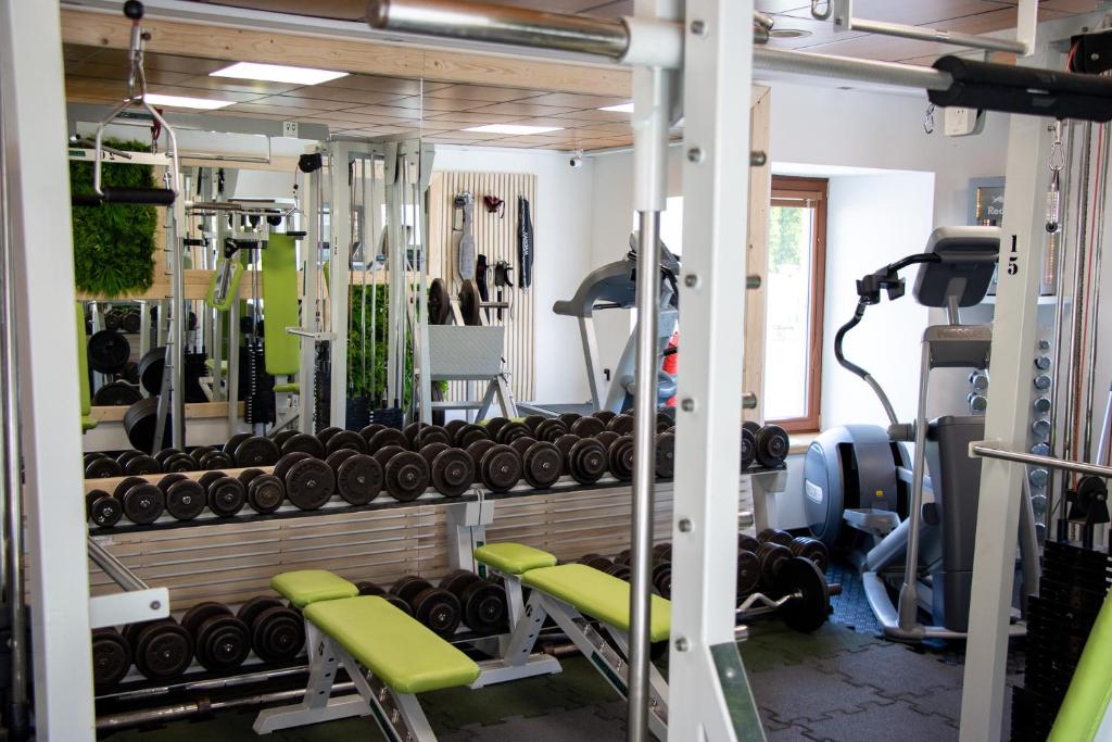 Fitness centrum a/nebo fitness zařízení v ubytování Kokořín Apartments