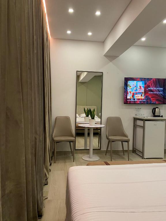 TV a/nebo společenská místnost v ubytování Vila Marjana