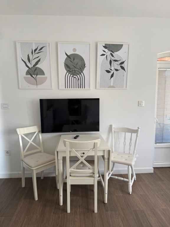 TV a/nebo společenská místnost v ubytování Moms house