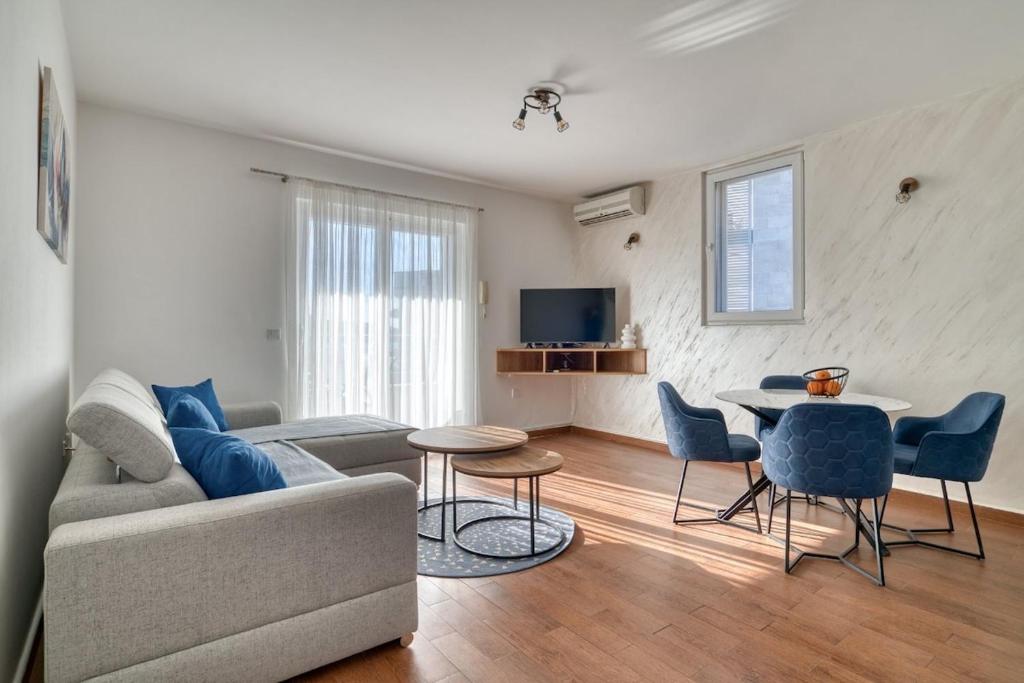 Posezení v ubytování Seabreeze Rafailovici