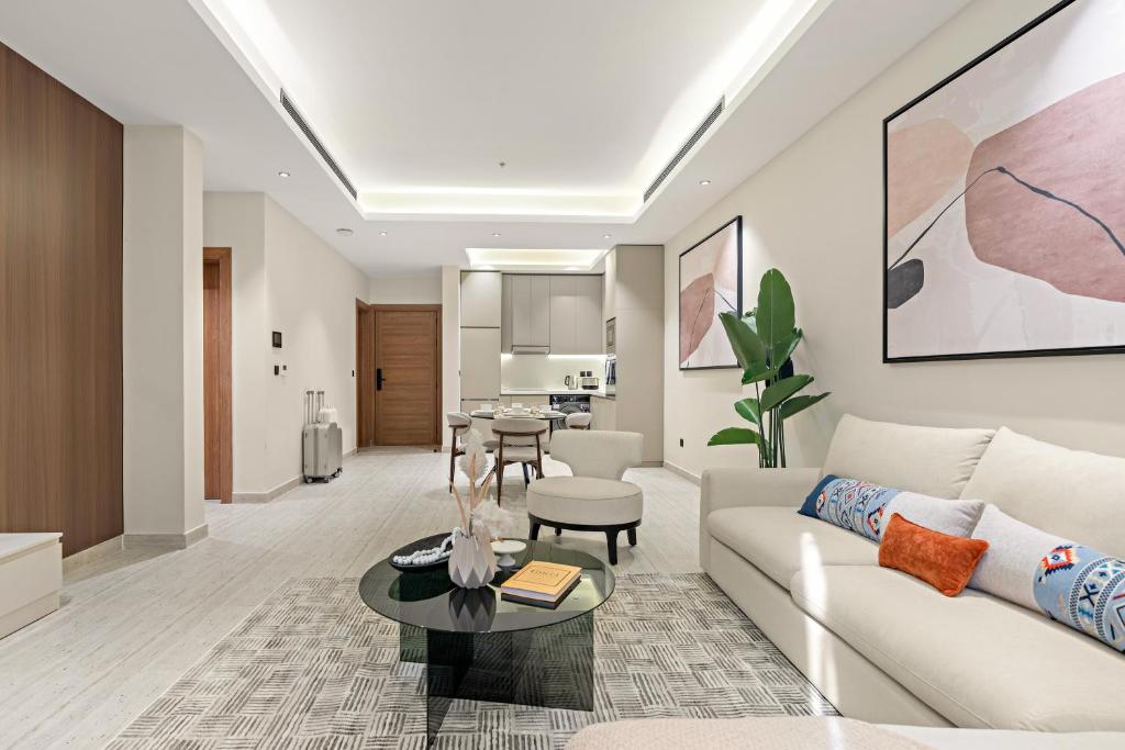 Posezení v ubytování YamamaLiv - KAFD