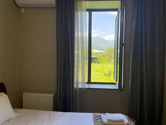 Nespecifikovaný výhled na hory nebo výhled na hory při pohledu z hotelu