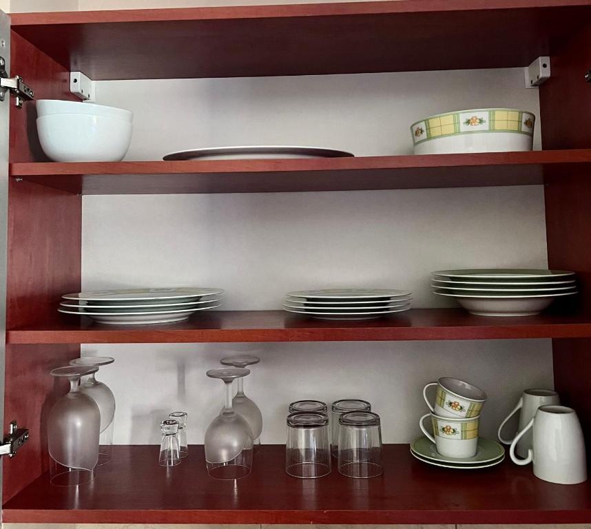 Kuchyňa alebo kuchynka v ubytovaní Apartamenty Amber Wyspa