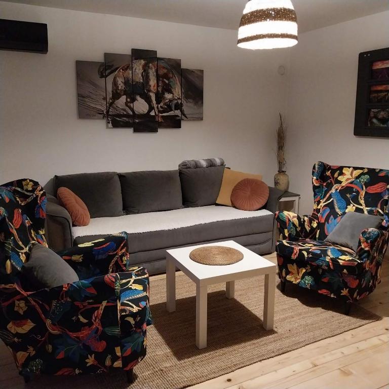 Posezení v ubytování Fruška house