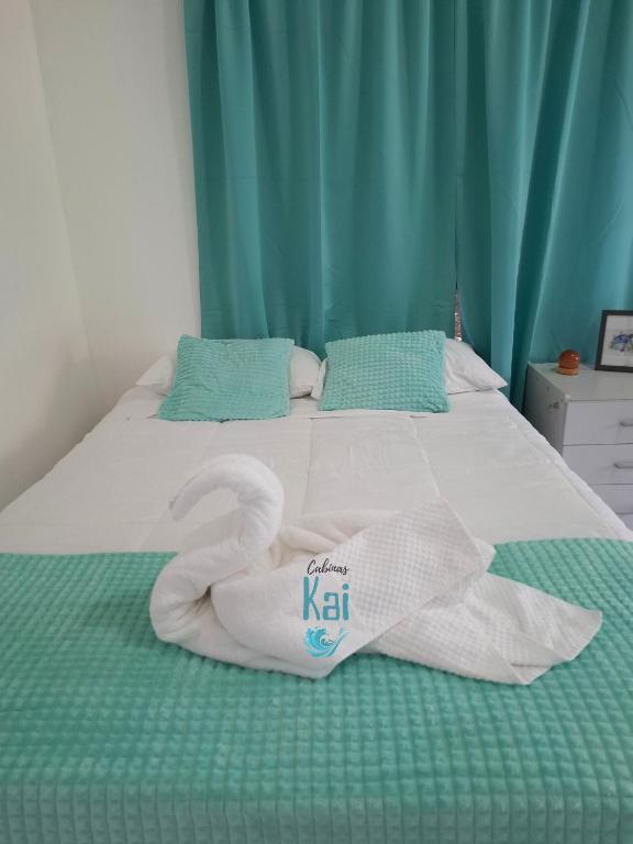 Postel nebo postele na pokoji v ubytování Cabinas Kai