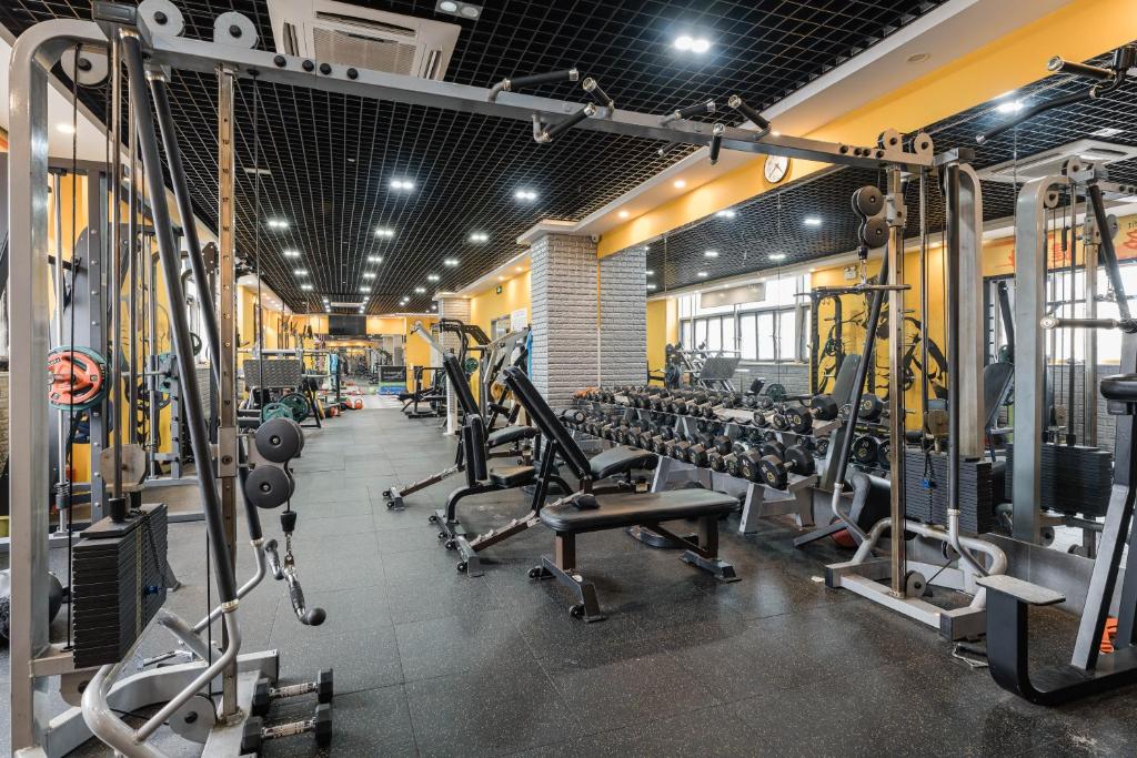 Fitness centrum a/nebo fitness zařízení v ubytování Atour Hotel Shanghai Hongqiao International Exhibition Beixinjing