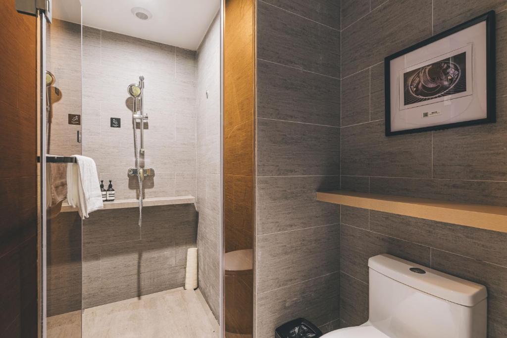 Koupelna v ubytování Atour S Hotel Shanghai Xujiahui Tianyaoqiao