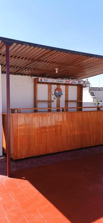Balkón nebo terasa v ubytování Hostal wayki