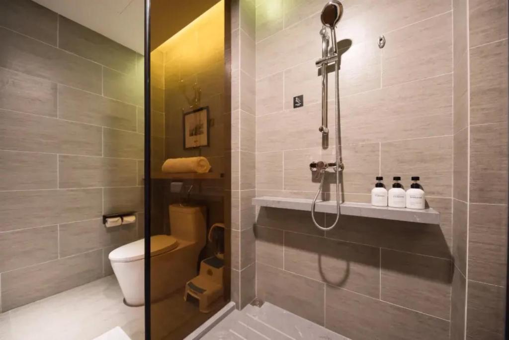 Koupelna v ubytování Atour Hotel Shanghai Caohejing
