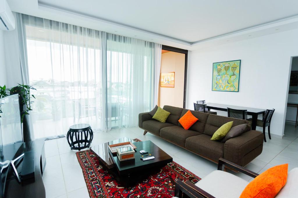 Khu vực ghế ngồi tại Lumineux T3 à la 8e tranche