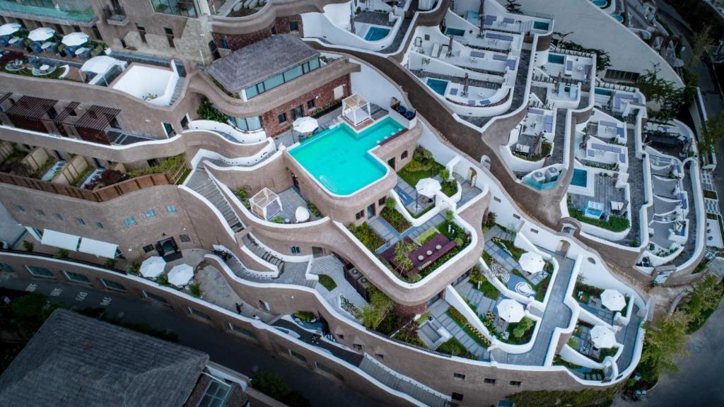 Άποψη από ψηλά του DaLi YanYun Sea View Holiday Hotel