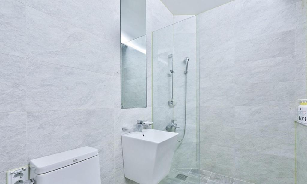 Koupelna v ubytování Hotel TAO