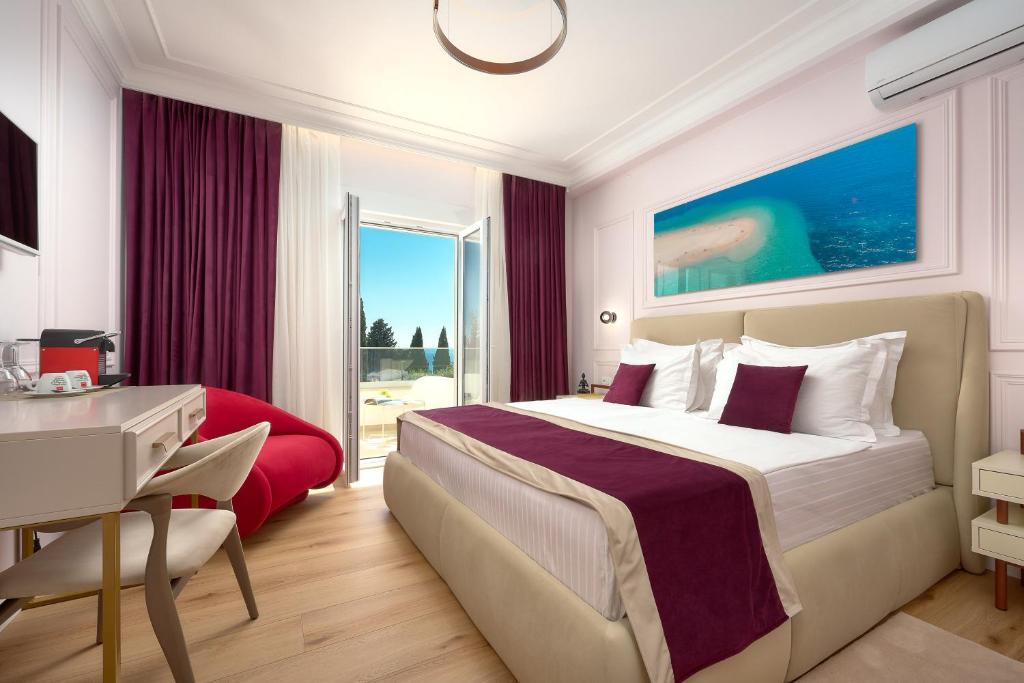 Voodi või voodid majutusasutuse Luxury Apartments Villa Klara toas