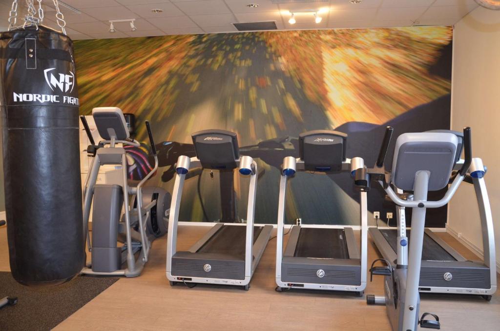 Fitness centrum a/nebo fitness zařízení v ubytování Scandic Kista