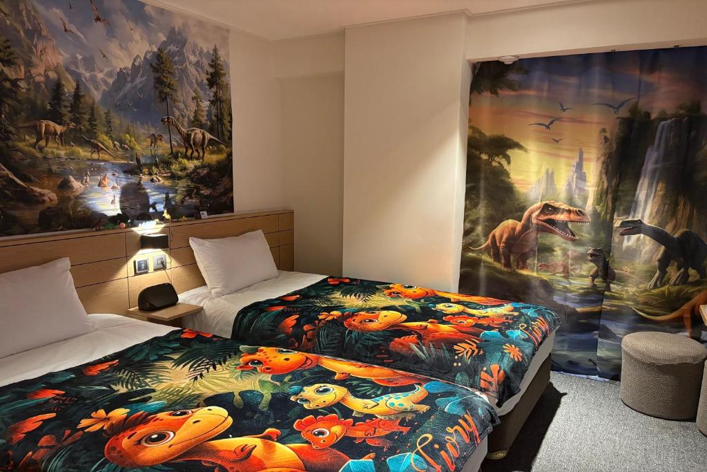 Postel nebo postele na pokoji v ubytování Henn na Hotel Seoul Myeongdong