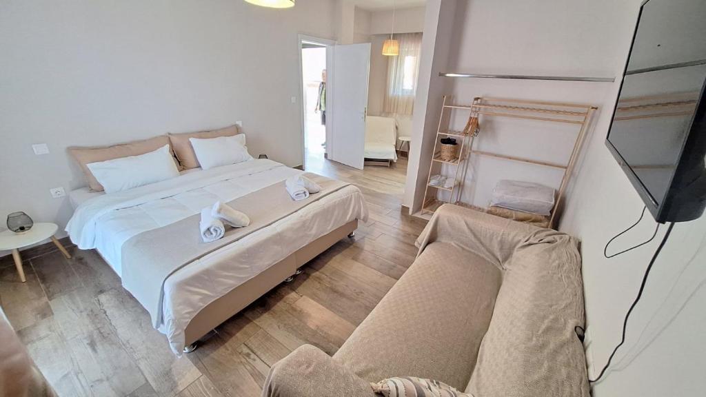 Posteľ alebo postele v izbe v ubytovaní Evita's Resort