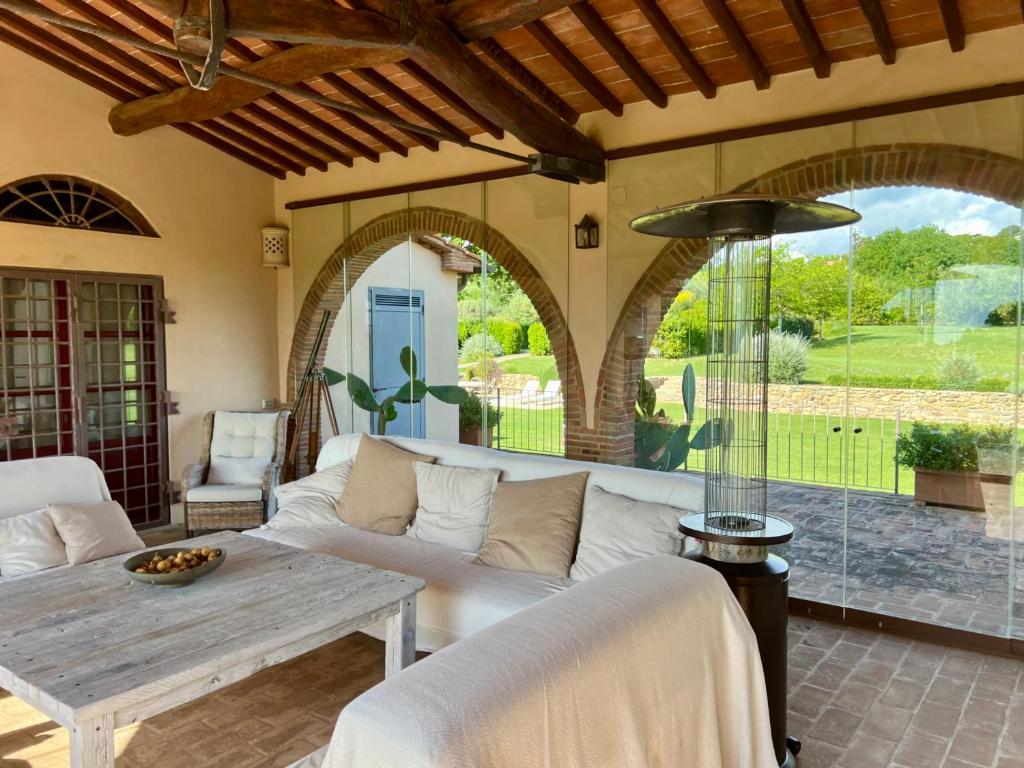 Posezení v ubytování La Torretta