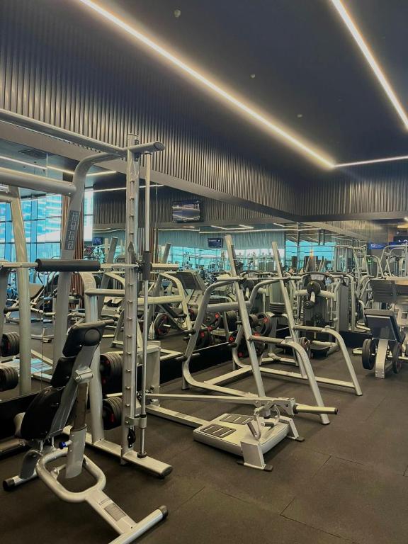 Fitness centrum a/nebo fitness zařízení v ubytování Euphoria Batumi Convention & Casino Hotel