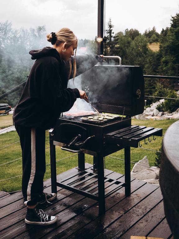 Gril pre hostí v dovolenkovom dome