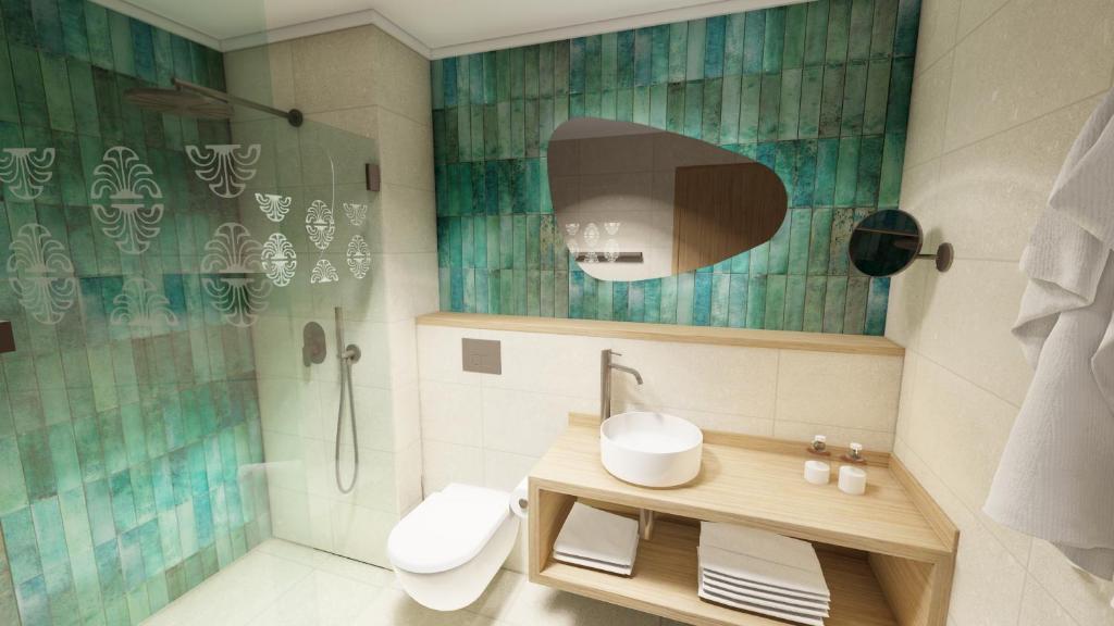 Koupelna v ubytování Reva Hotel TAHITI
