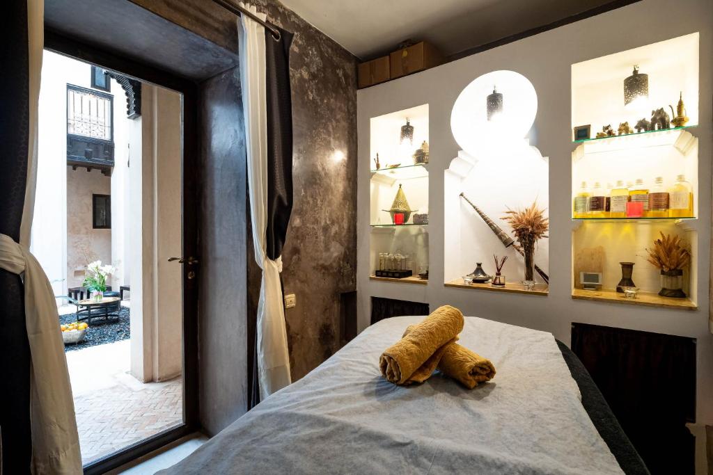 Postel nebo postele na pokoji v ubytování Riad Vanilla Sma & Spa