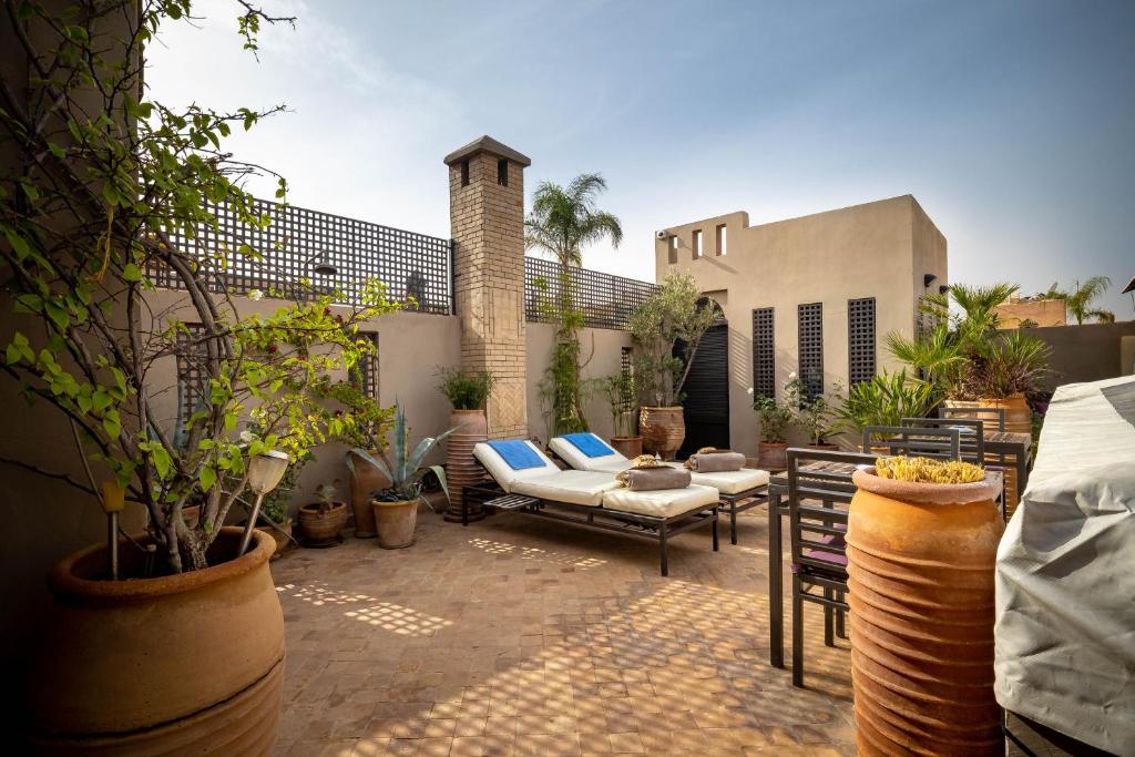 Patio nebo venkovní prostory v ubytování Riad Vanilla Sma & Spa