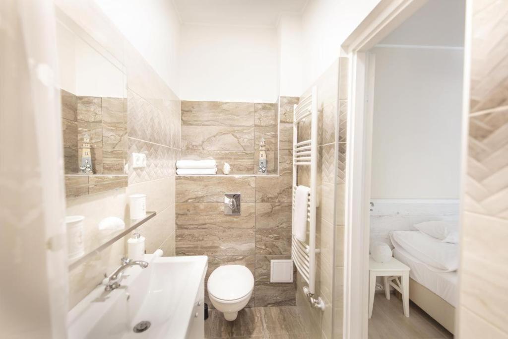 Kúpeľňa v ubytovaní TópART Apartman I