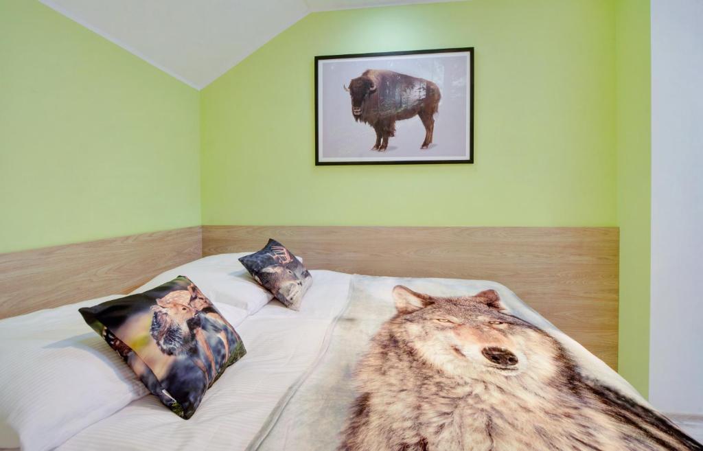Postel nebo postele na pokoji v ubytování Ekskluzywne Apartamenty Sun Seasons 24 w Karpaczu by Noclegi Renters