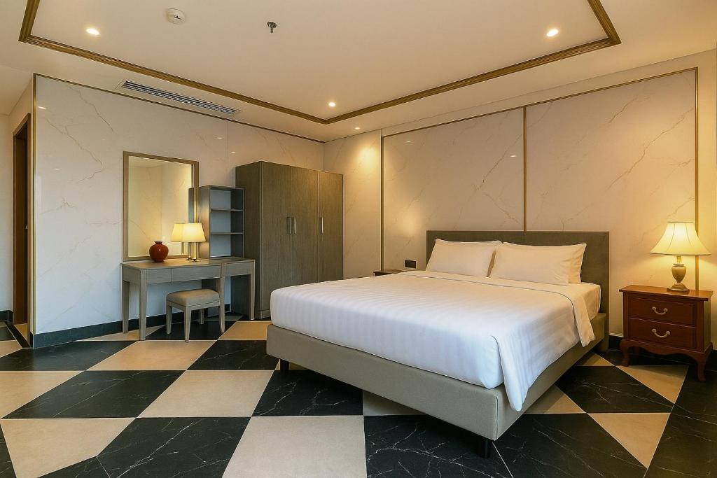 Phòng Deluxe Giường Đôi Nhìn Ra Thành Phố