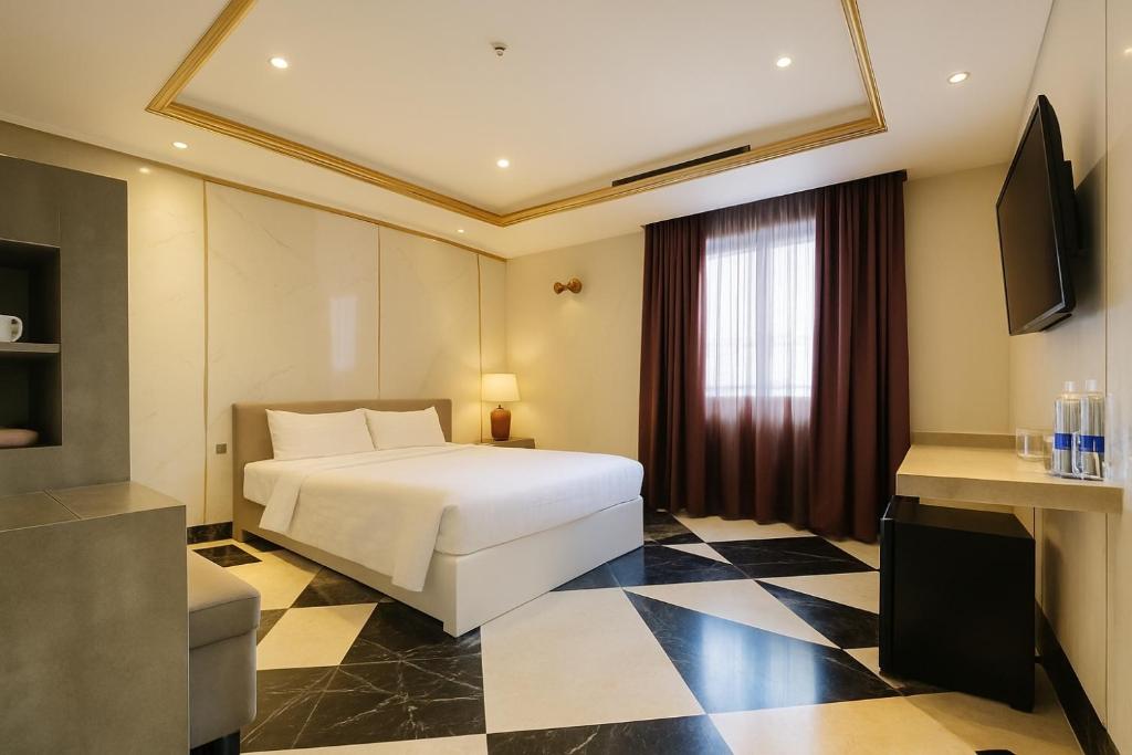 Phòng Deluxe Giường Đôi Nhìn Ra Thành Phố
