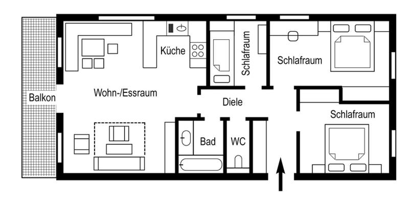 Planimetria di Appartements Oswaldeck