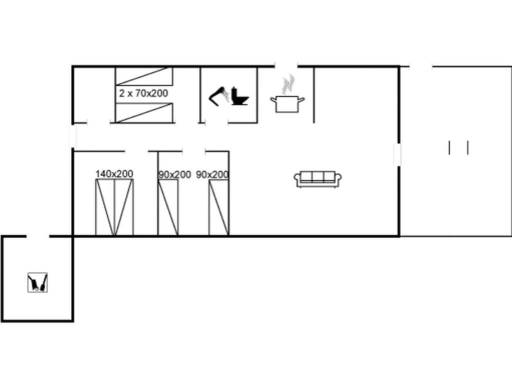 Půdorys ubytování Holiday Home Weland - 800m from the sea by Interhome