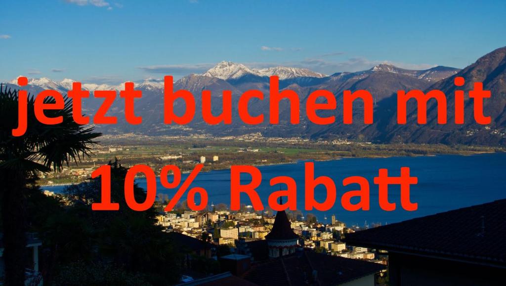 a sign that reads tenet butterflynut radiation at Ferienwohnung C07 in Orselina