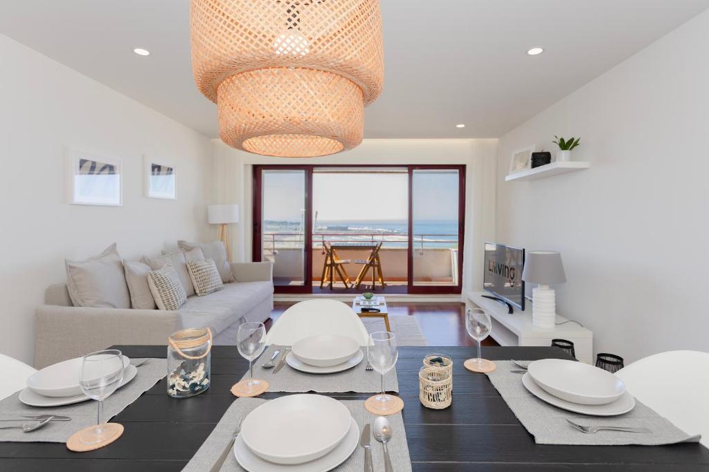 Χώρος καθιστικού στο Liiiving in Matosinhos - Seaside Balcony Apartment