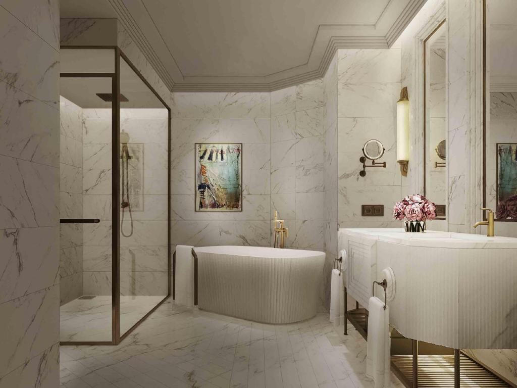 Koupelna v ubytování Mövenpick Hotel Hanoi Centre
