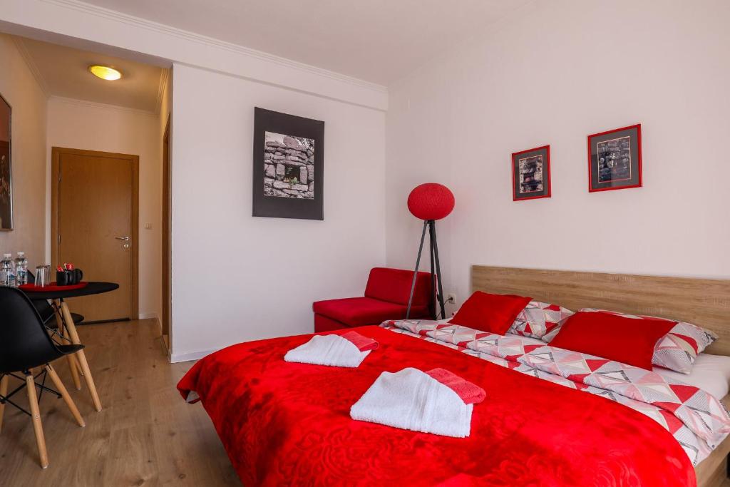 Postel nebo postele na pokoji v ubytování Rooms Bačić