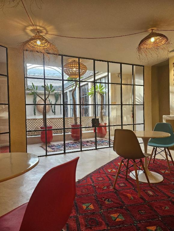 Posezení v ubytování Miostello Lifestyle Riad Marrakech