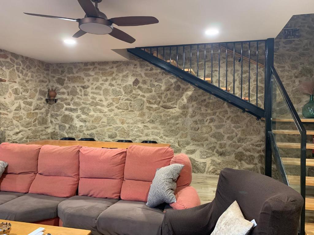 Posedenie v ubytovaní Apartamento rural FRAGARIA