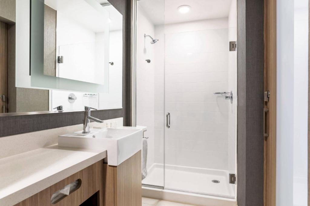 Koupelna v ubytování SpringHill Suites by Marriott Truckee Lake Tahoe